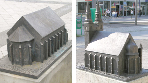 Bronzemodell: Heilig-Geist-Kirche und Katharinenkirche